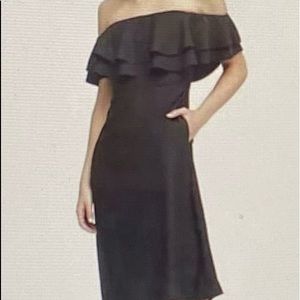 Banana Republic off the shoulder little black dress